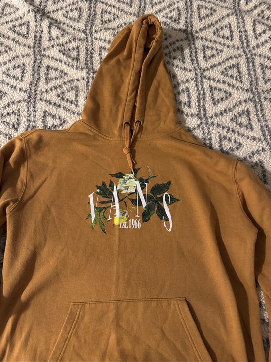 Vans Other - Vans Caramel Hoodie with White Floral Logo